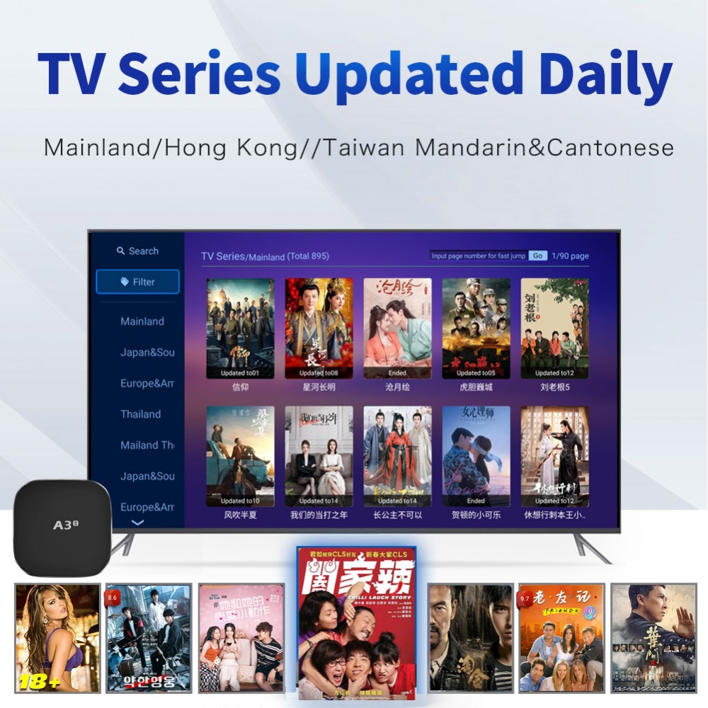 A3 II Chinese TV BOX 2024 全新二代（中文机顶盒）