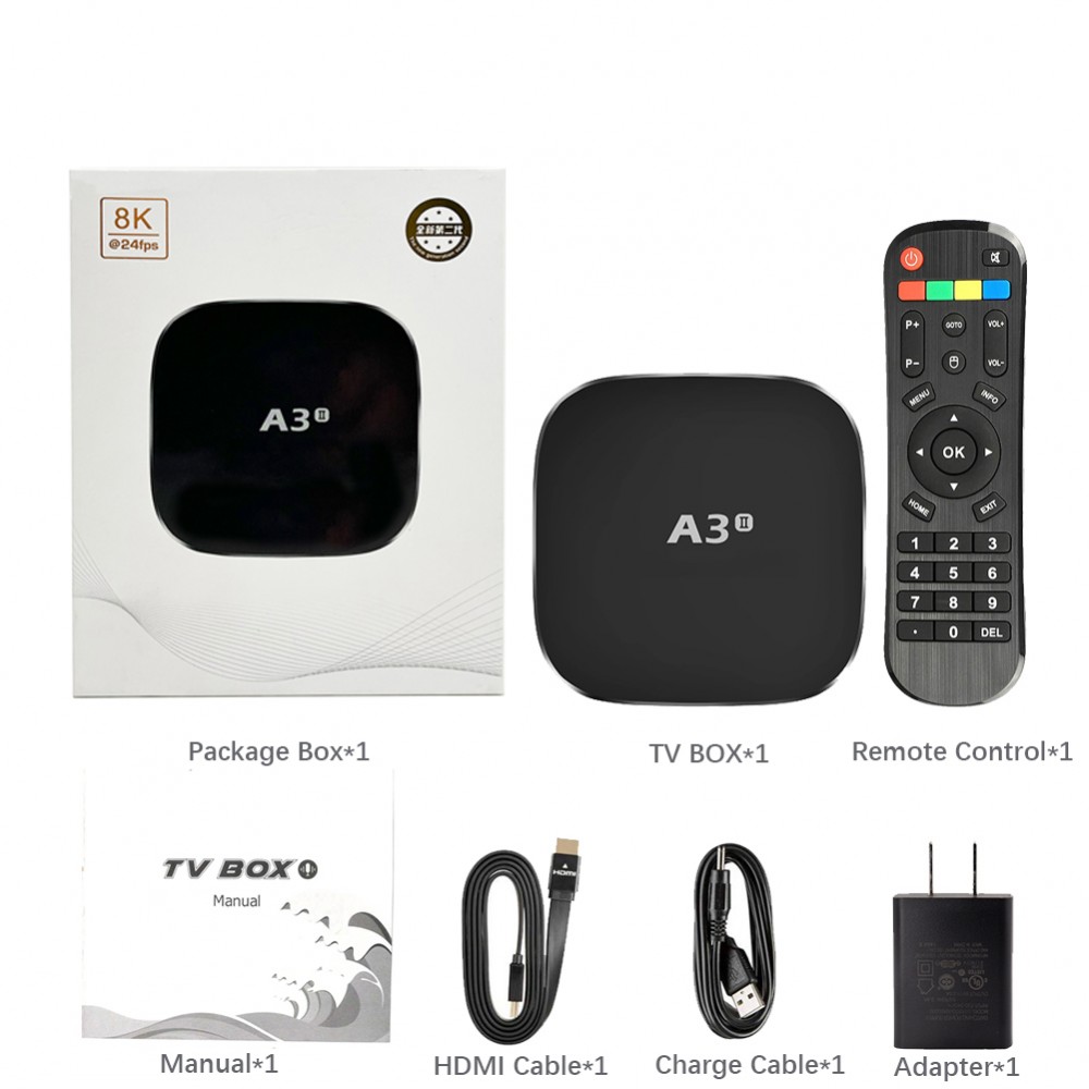 A3 II Chinese TV BOX 2024 全新二代（中文机顶盒）