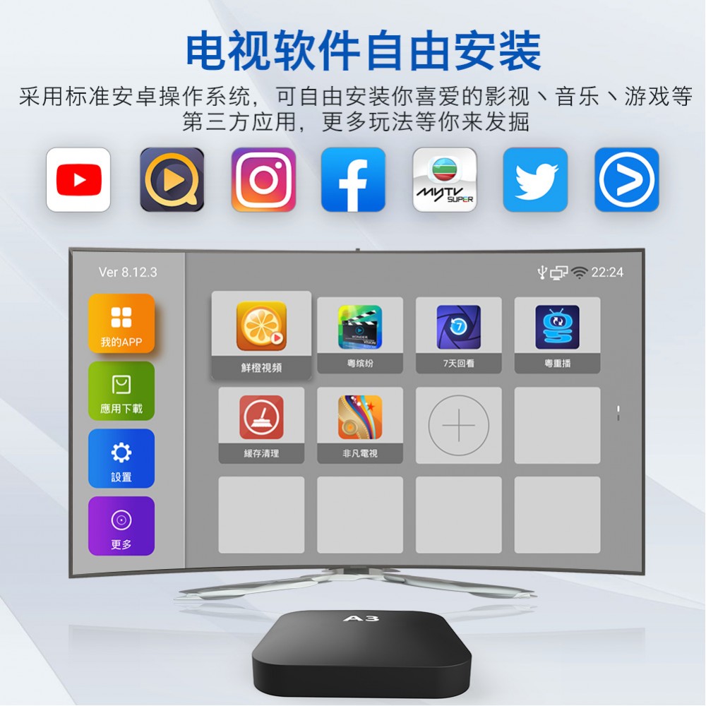 A3 Chinese TV BOX 