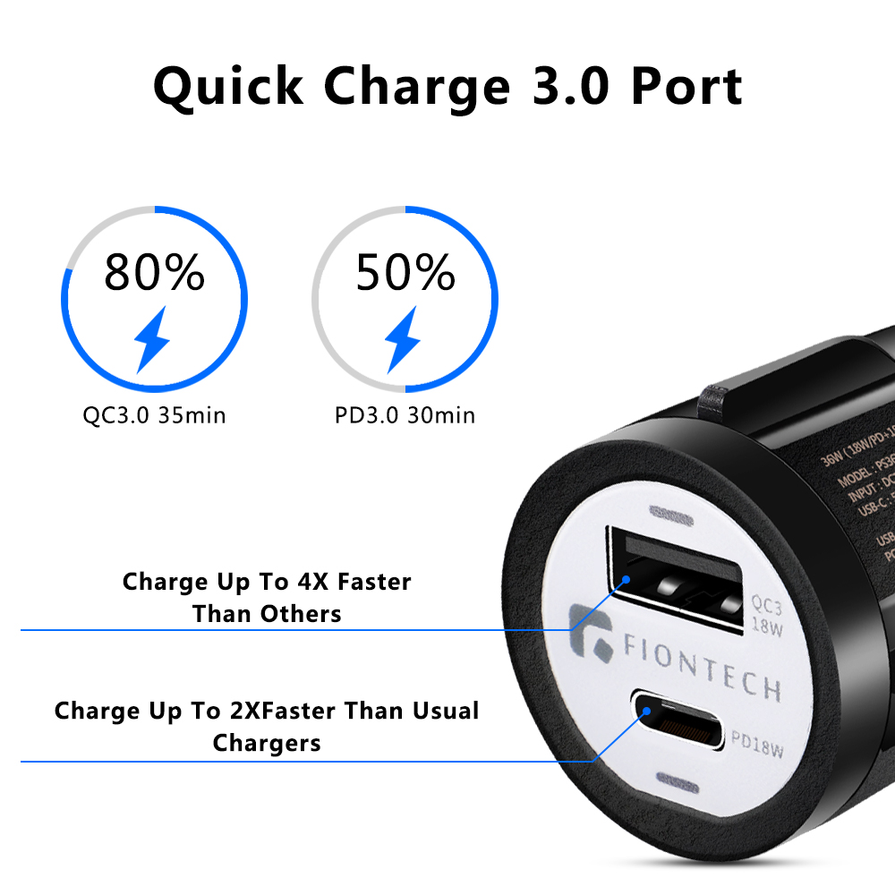 Car Charger Adapter - 3.0 Portable USB